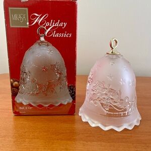 Mikasa Christmas 🚨BOGO 50% OFF - Glass Bell Christmas Decor